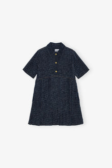 Dark Blue Textured Dress | Rinse