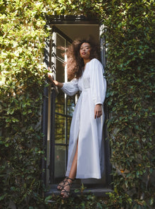 Balcony Dress | Bright White