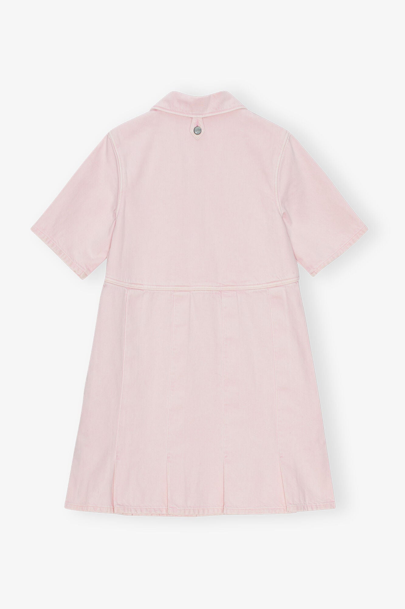 Denim Mini Dress | Chalk Pink
