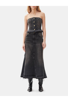 Denim Top | Washed Black/Black