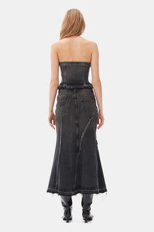 Denim Top | Washed Black/Black