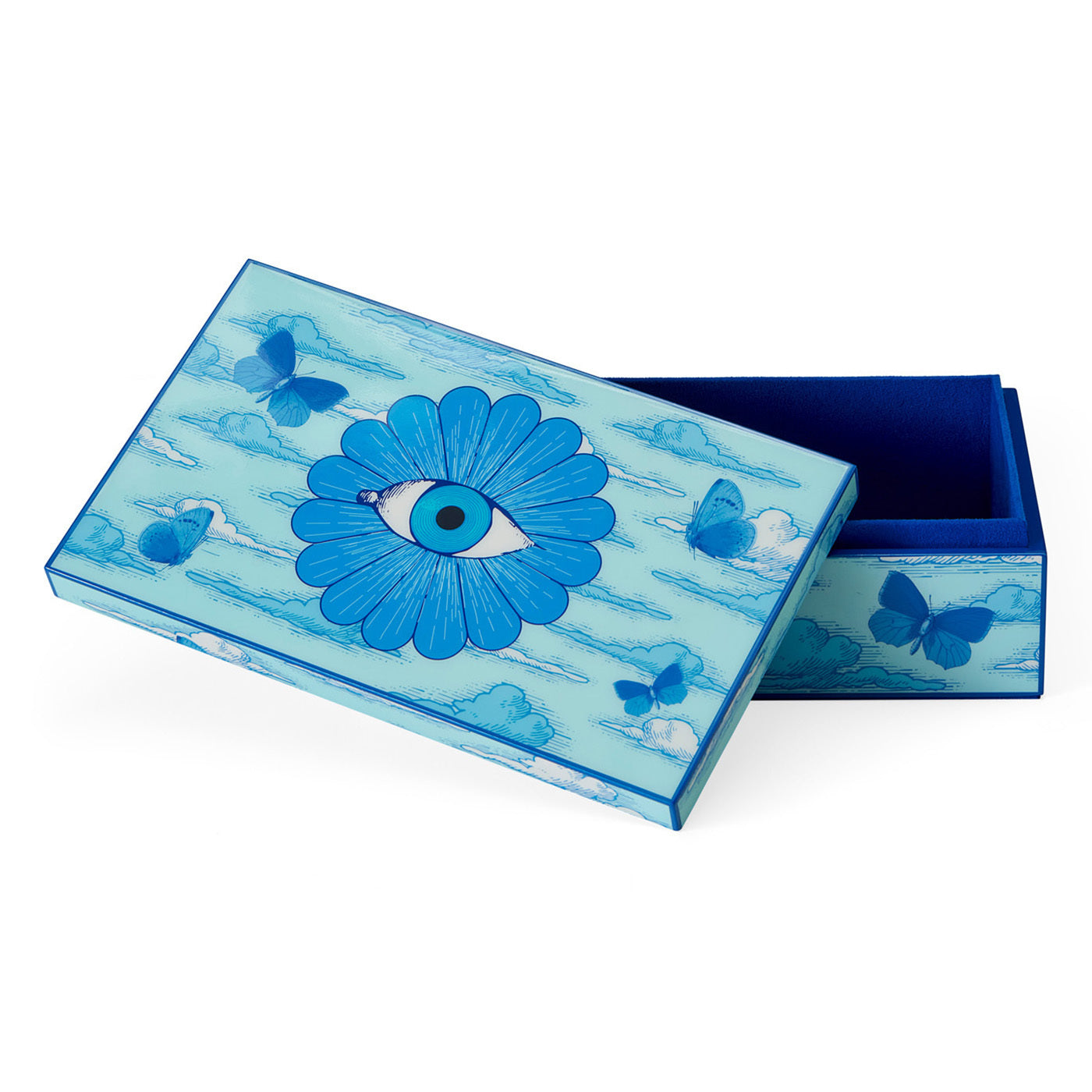Medium Druggist Lacquer Box | Blue