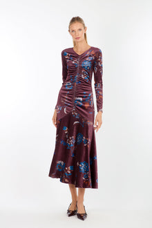 Dusk Dress | Burgundy Floral