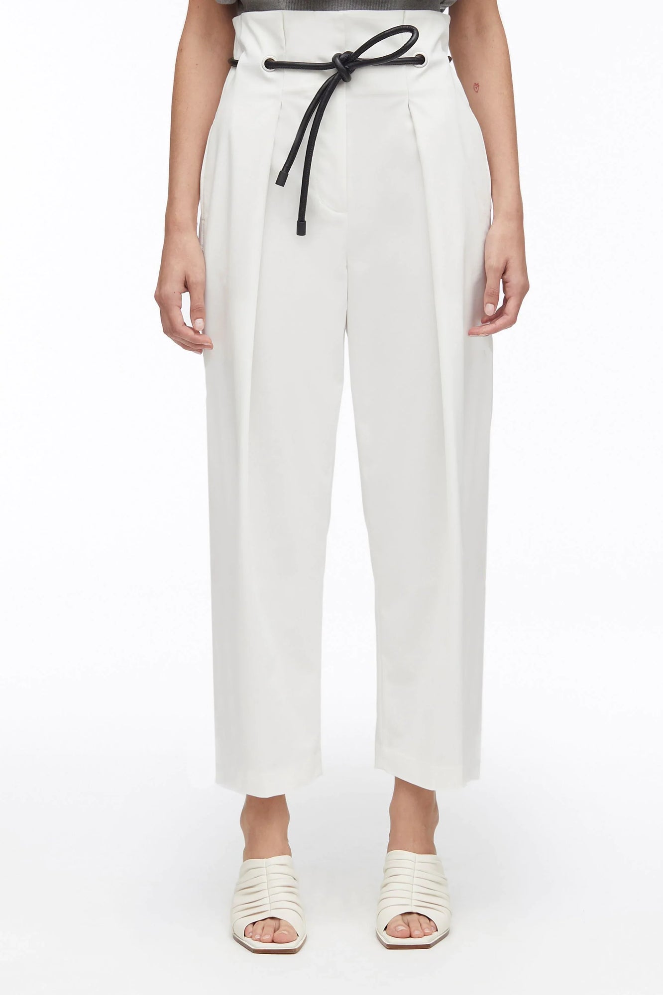 Origami Pleated Pant | Antique White