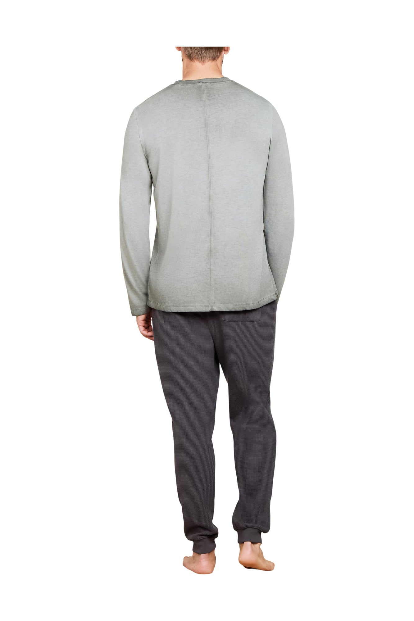 Mens | Malibu Collection Triblend Long Sleeve Pocket Tee | Mineral Olive Branch