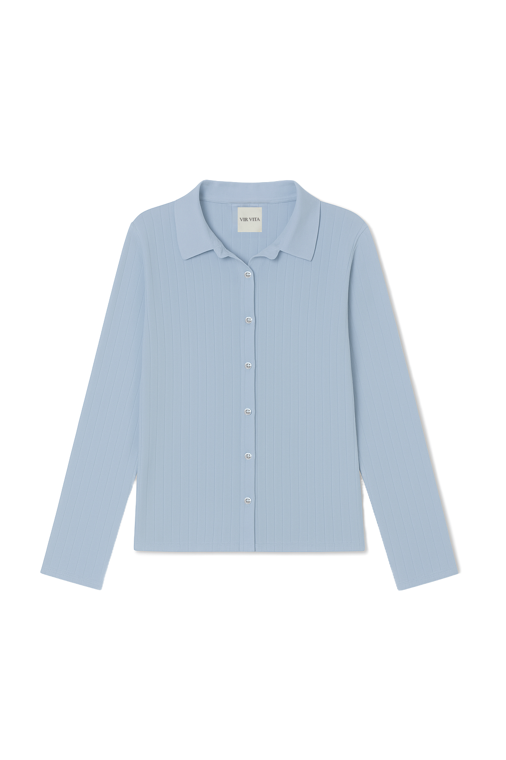 Eloise Pointelle Cardigan | Vintage-Blue