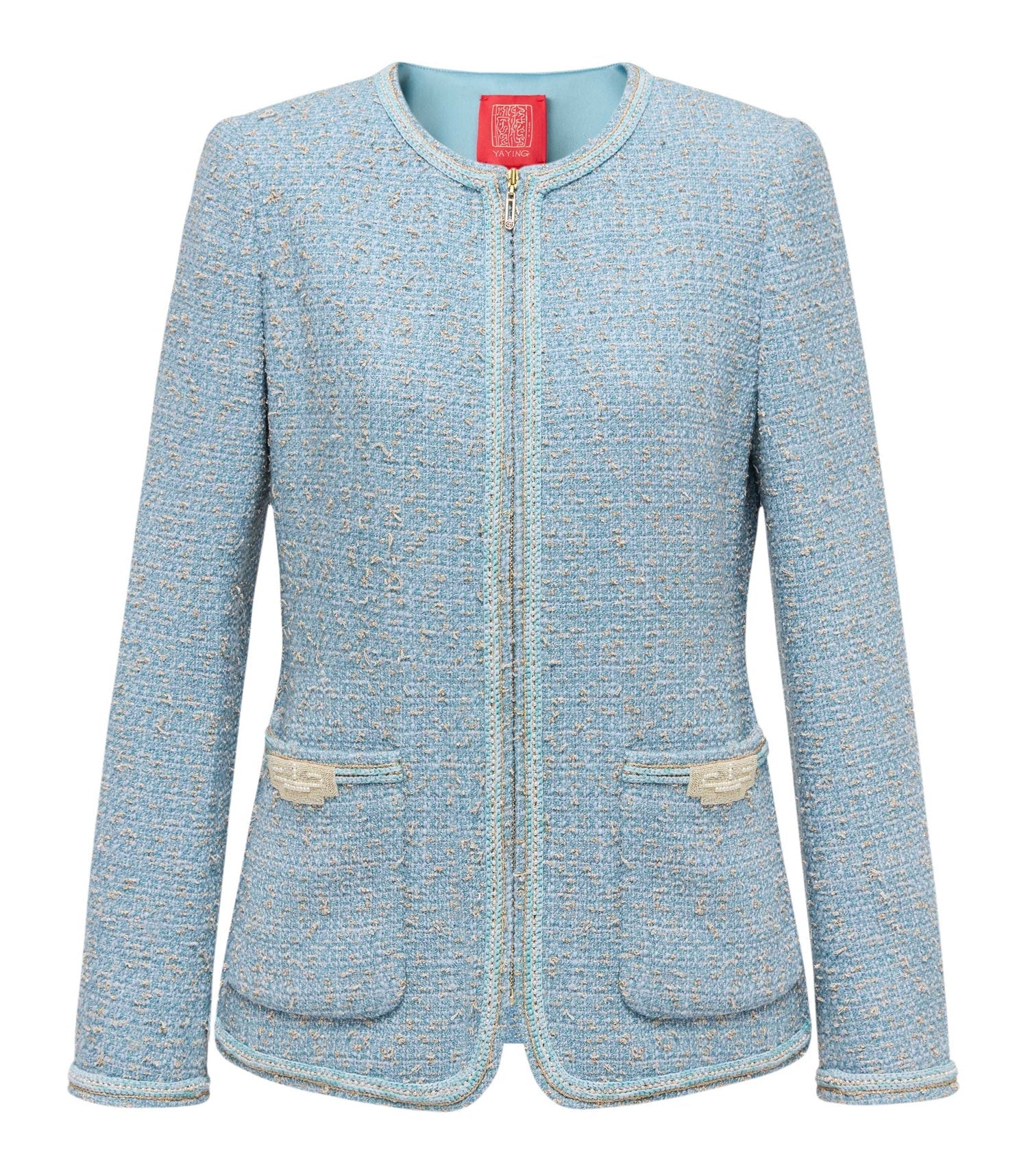Loro Piana Tweed Coat | Blue