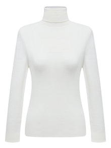 Cashmere Seamless Base Layer Top | White