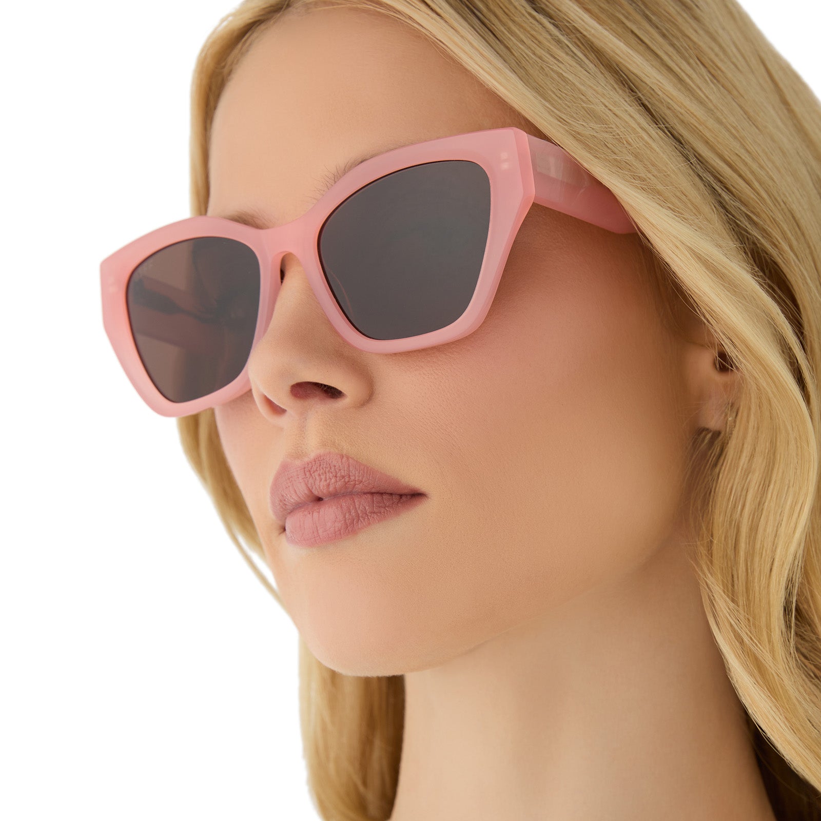 Womens | Evie Sunglasses | Peach | Brown Polarized Lenses