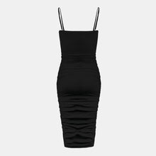 OW Collection EZRA Midi Dress Account 002 - Black Caviar