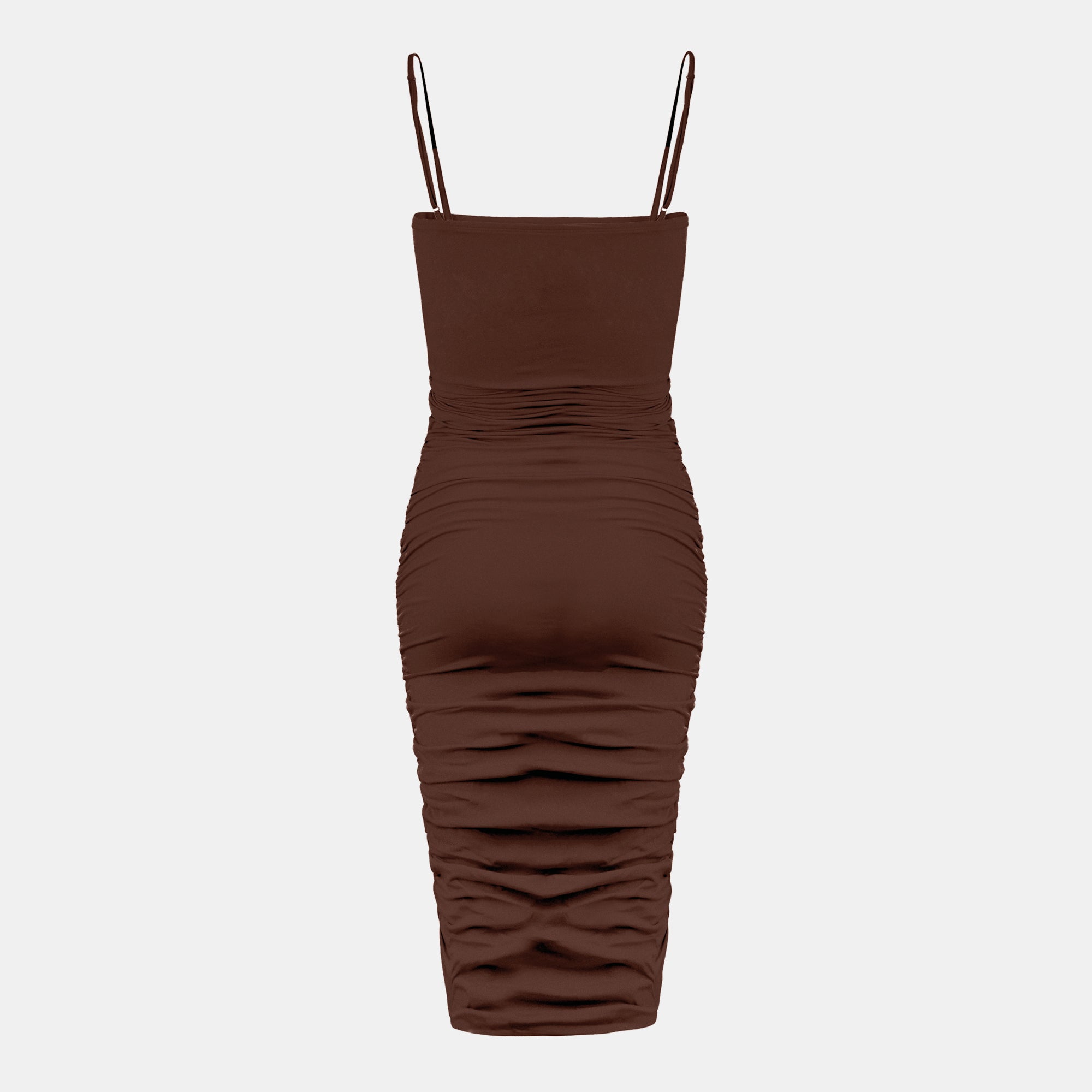 OW Collection EZRA Midi Dress Account 175 - Cappuccino