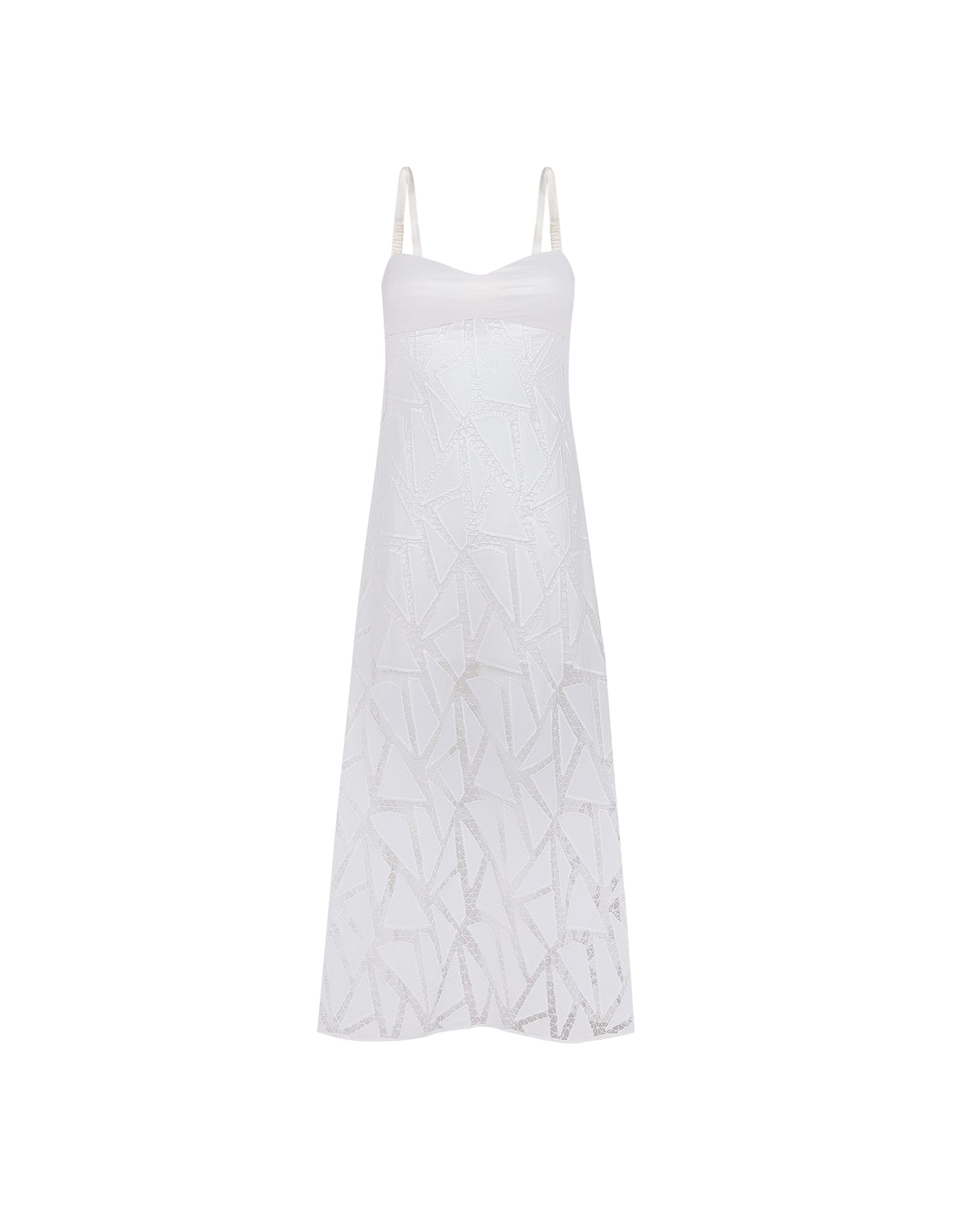 Eleni Long Dress | Off White