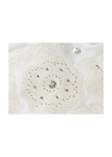 Embellished Silk Blouse | White