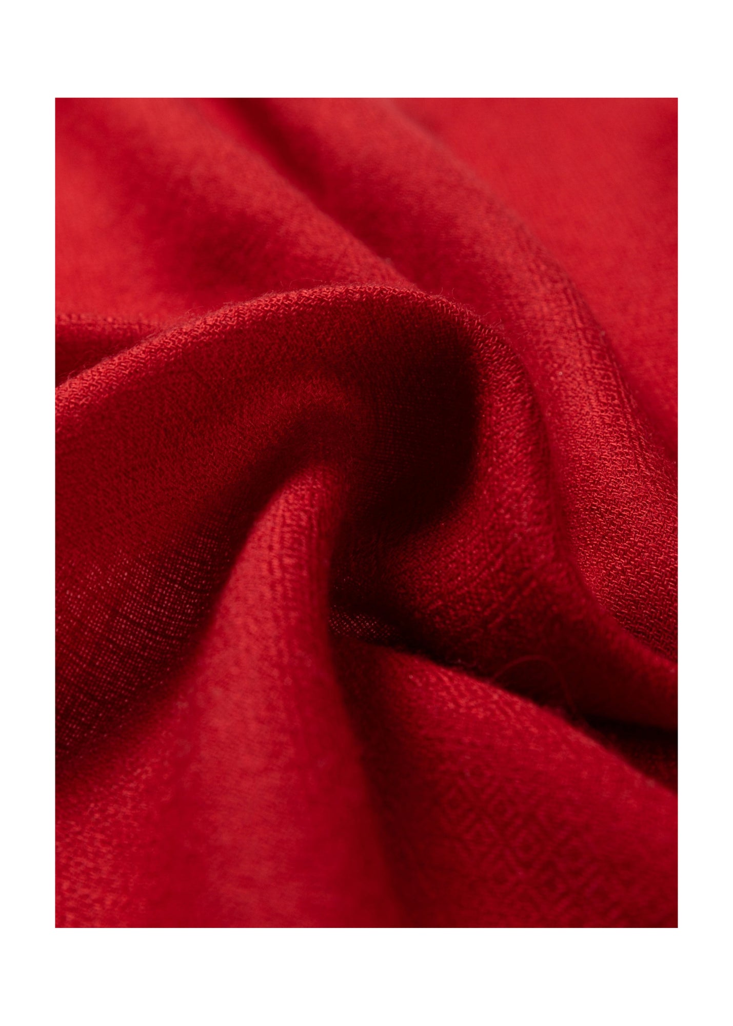 Embroidered Cashmere Shawl | Red