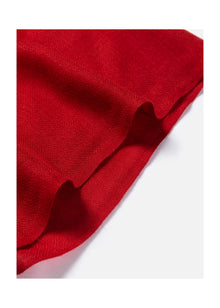 Embroidered Cashmere Shawl | Red