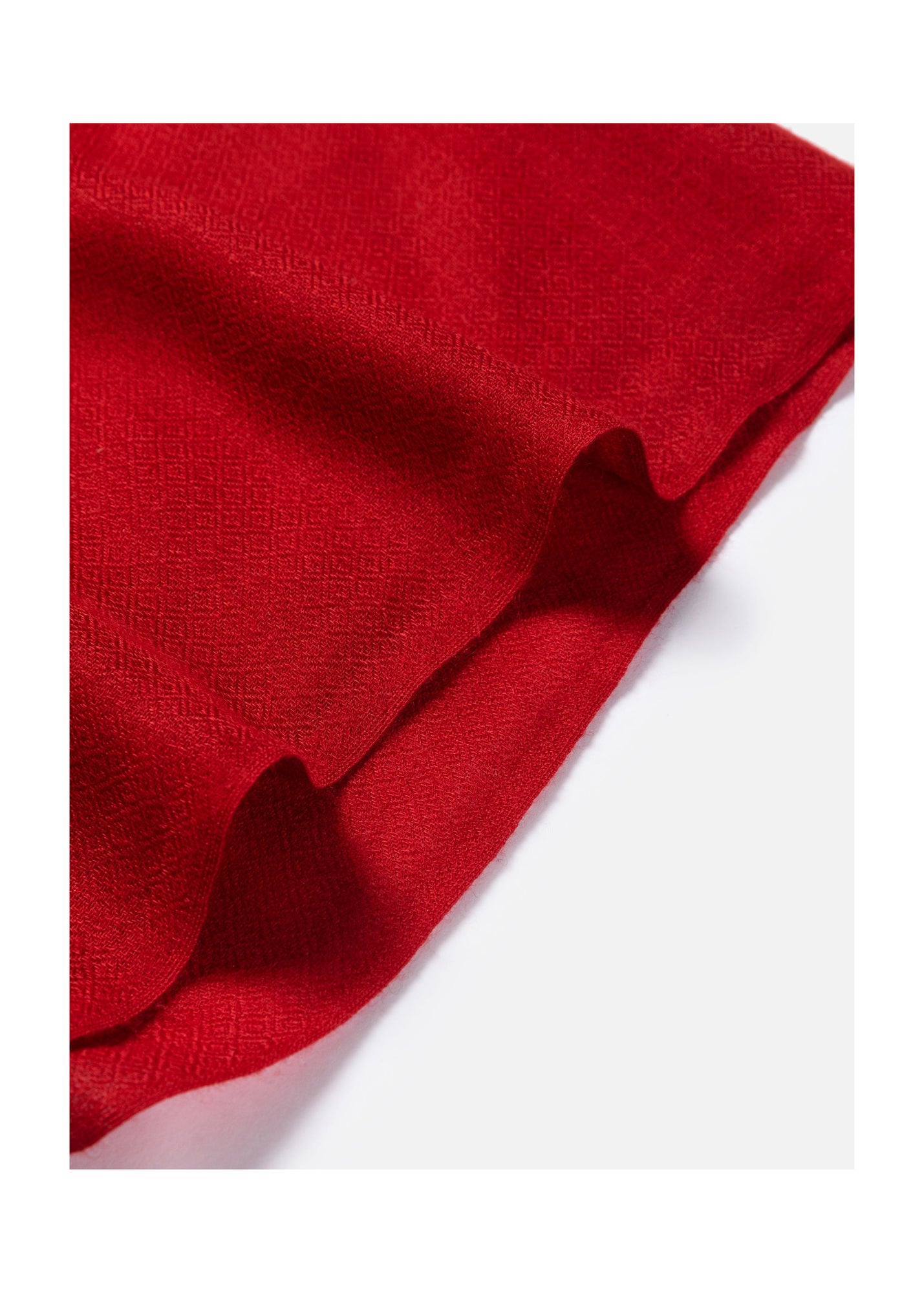 Embroidered Cashmere Shawl | Red