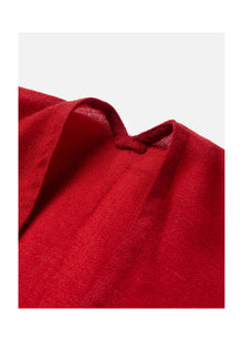 Embroidered Cashmere Shawl | Red