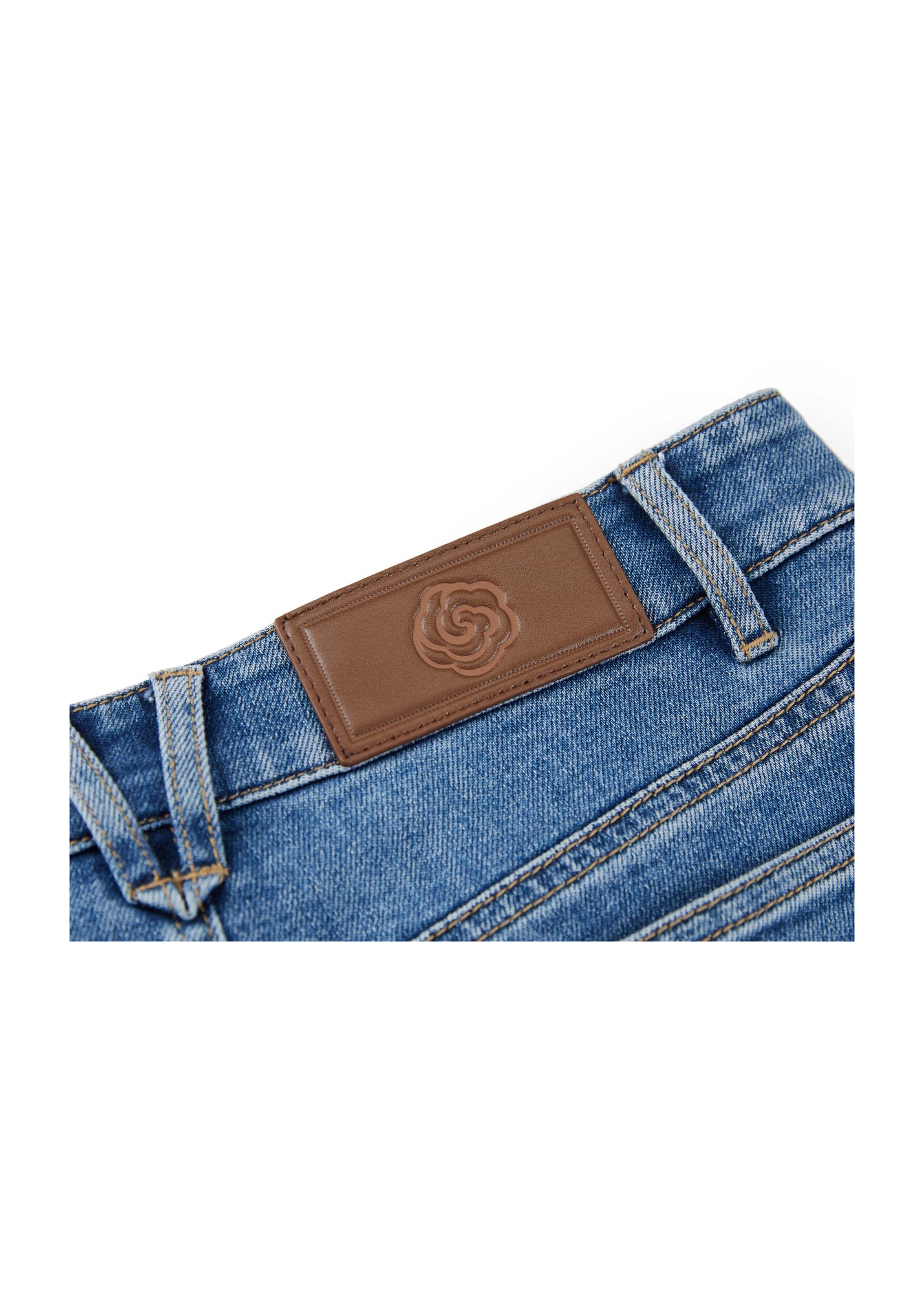 Embroidered Flare Jeans | Blue