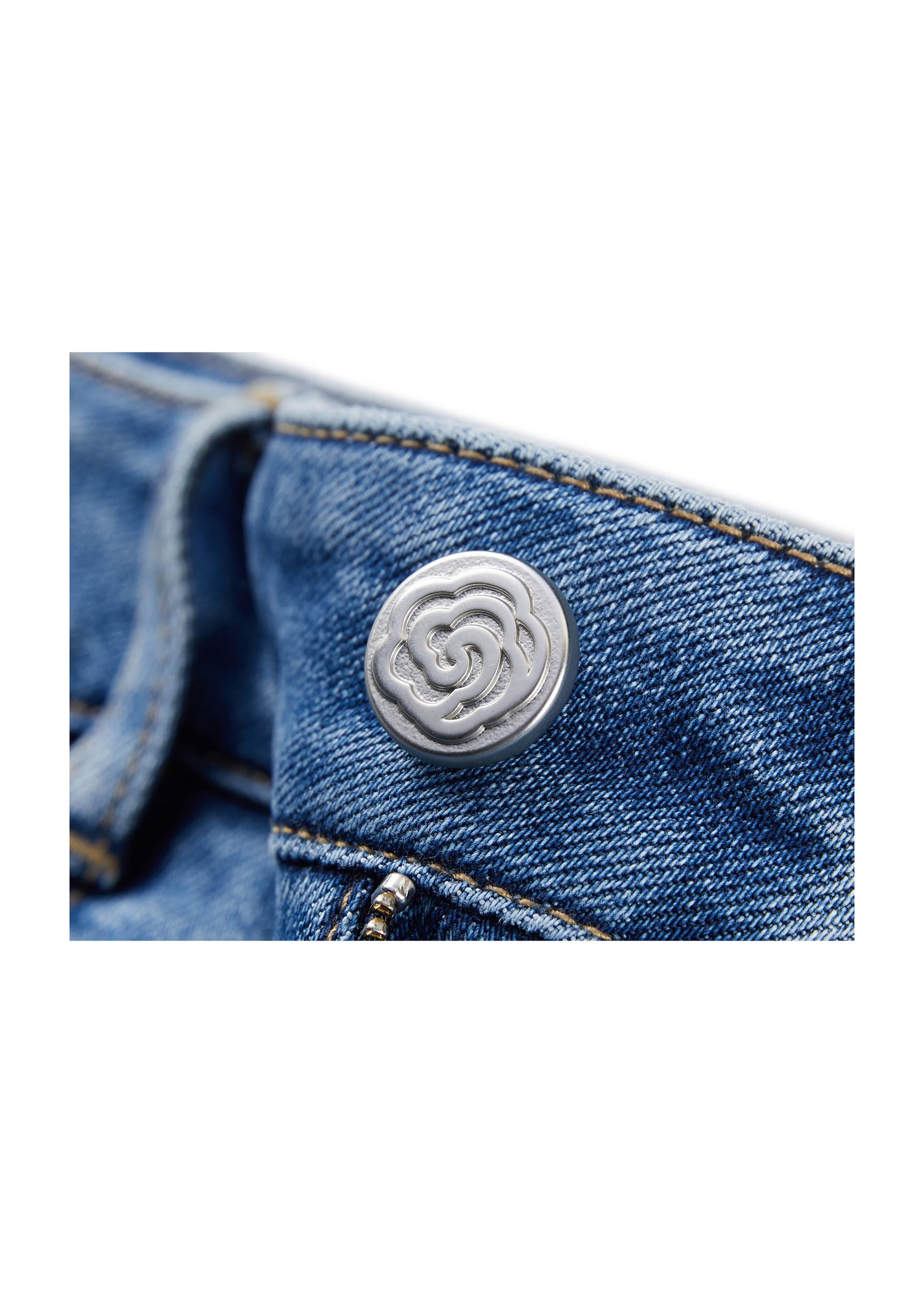 Embroidered Flare Jeans | Blue