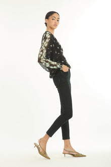 Emerson Blouse | Black Floral Alley