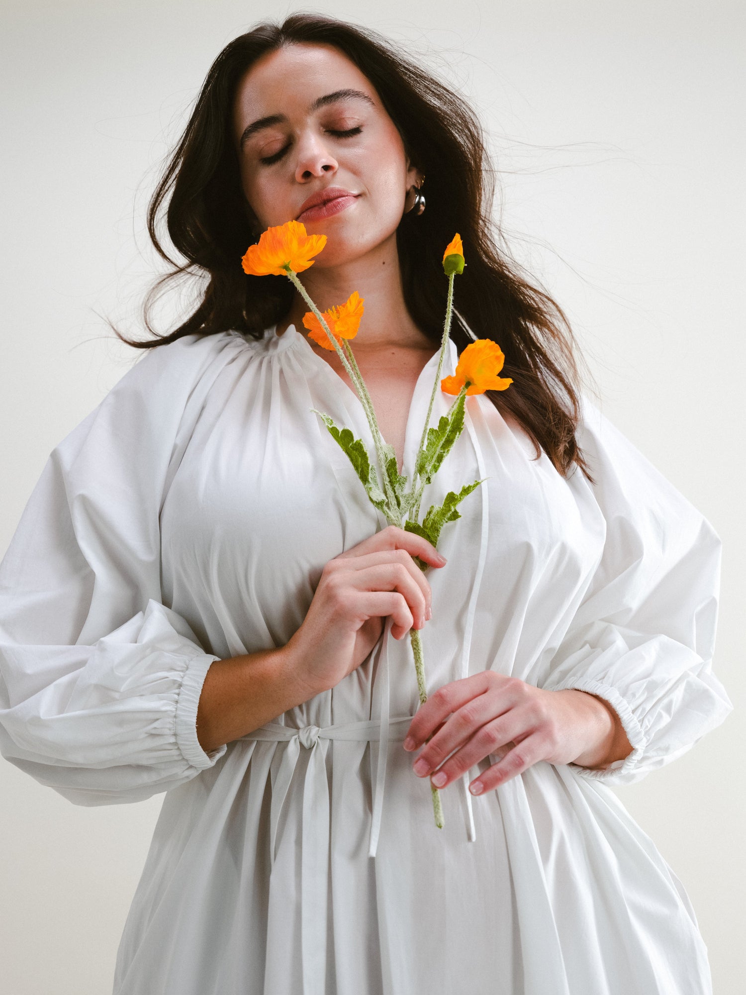 Balcony Dress | Bright White