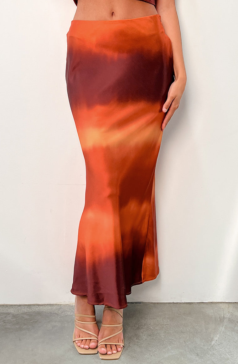 Esme Maxi Skirt | Sunset Print
