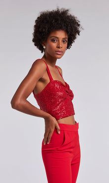 Estella Sequin Tank | Rouge