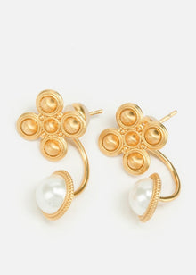 Ethnic Earrings | Copper/Glass Beads
