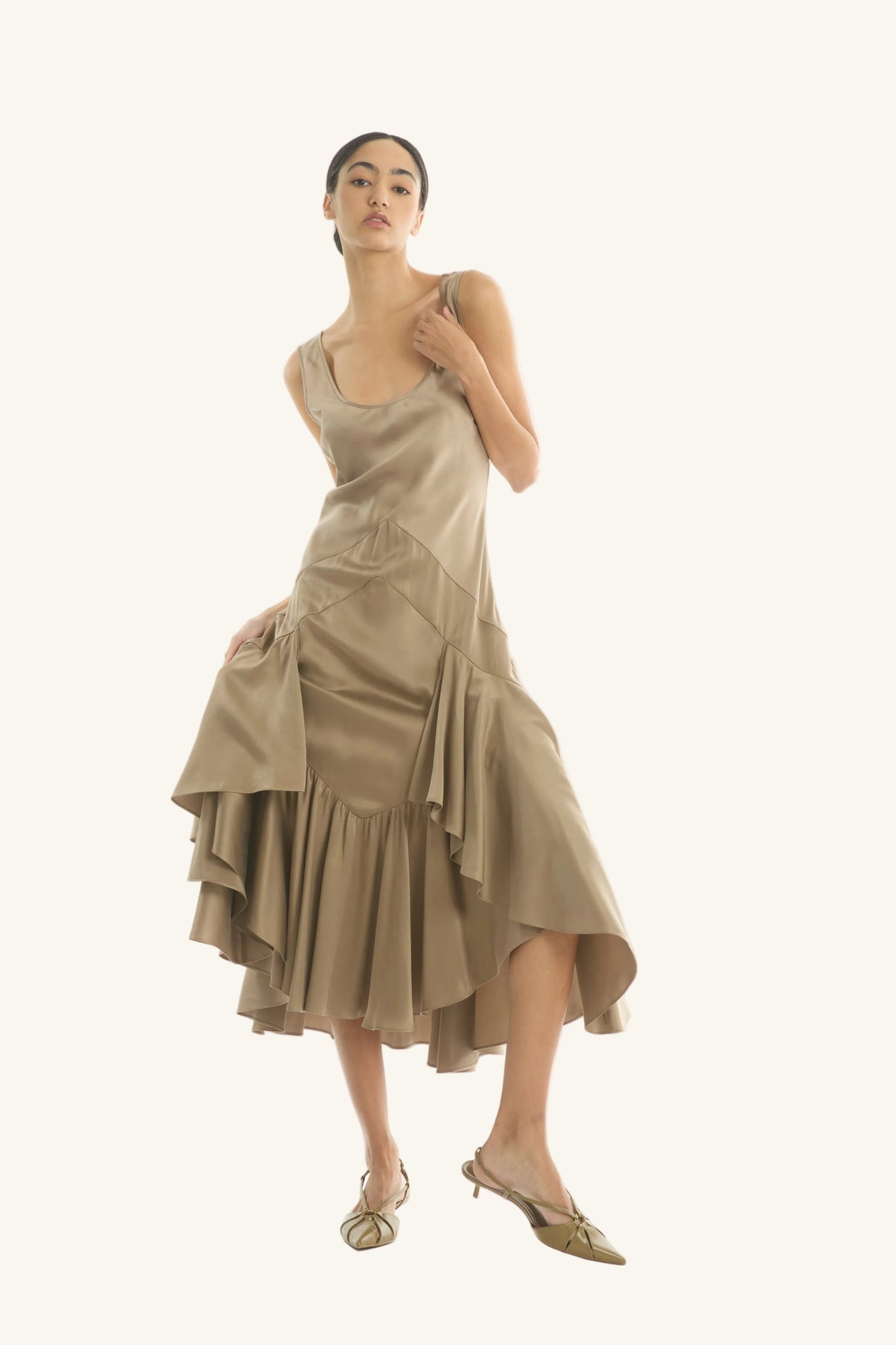 Evelyn Dress | Taupe