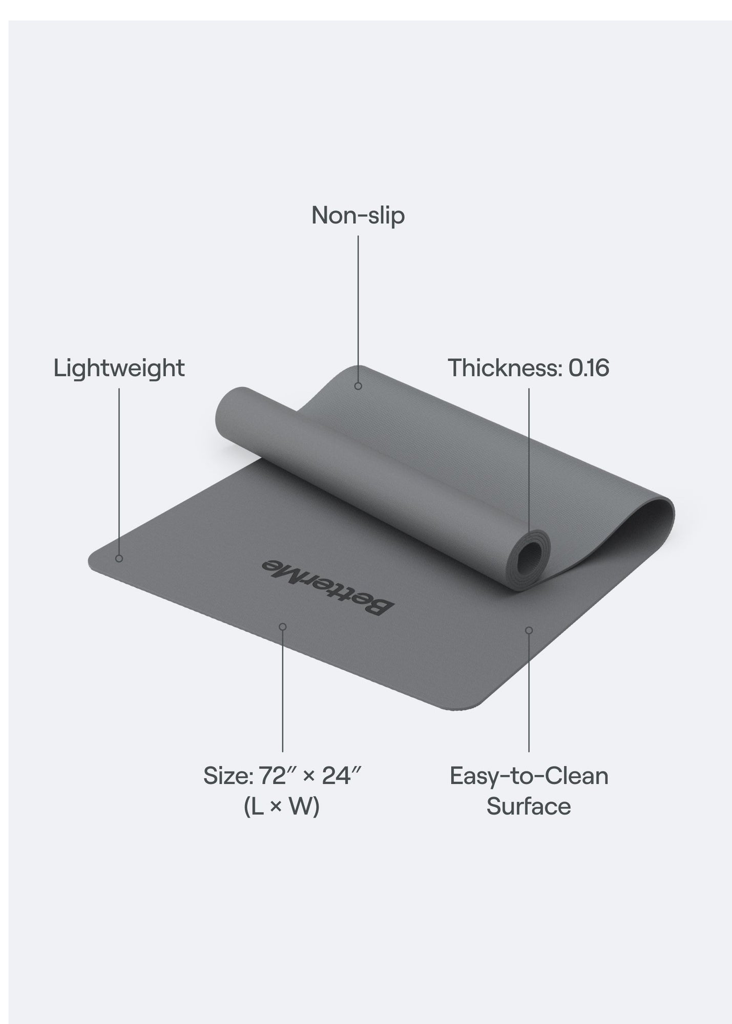Everyday Exercise Mat | Stone Gray
