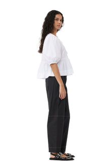 Elasticated Curve Pants | Black