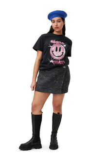 Multi Wool Mini Skirt | Phantom