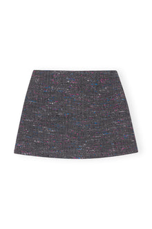 Multi Wool Mini Skirt | Phantom