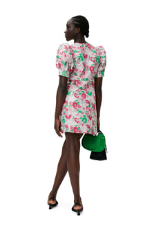 3D Jacquard Button Down Mini Dress | Sugar Plum