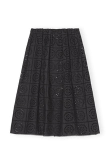 Broderie Anglaise Skirt | Black