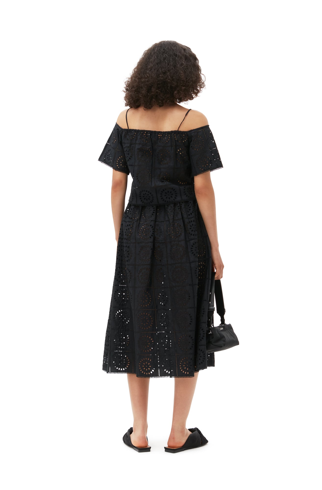Broderie Anglaise Skirt | Black