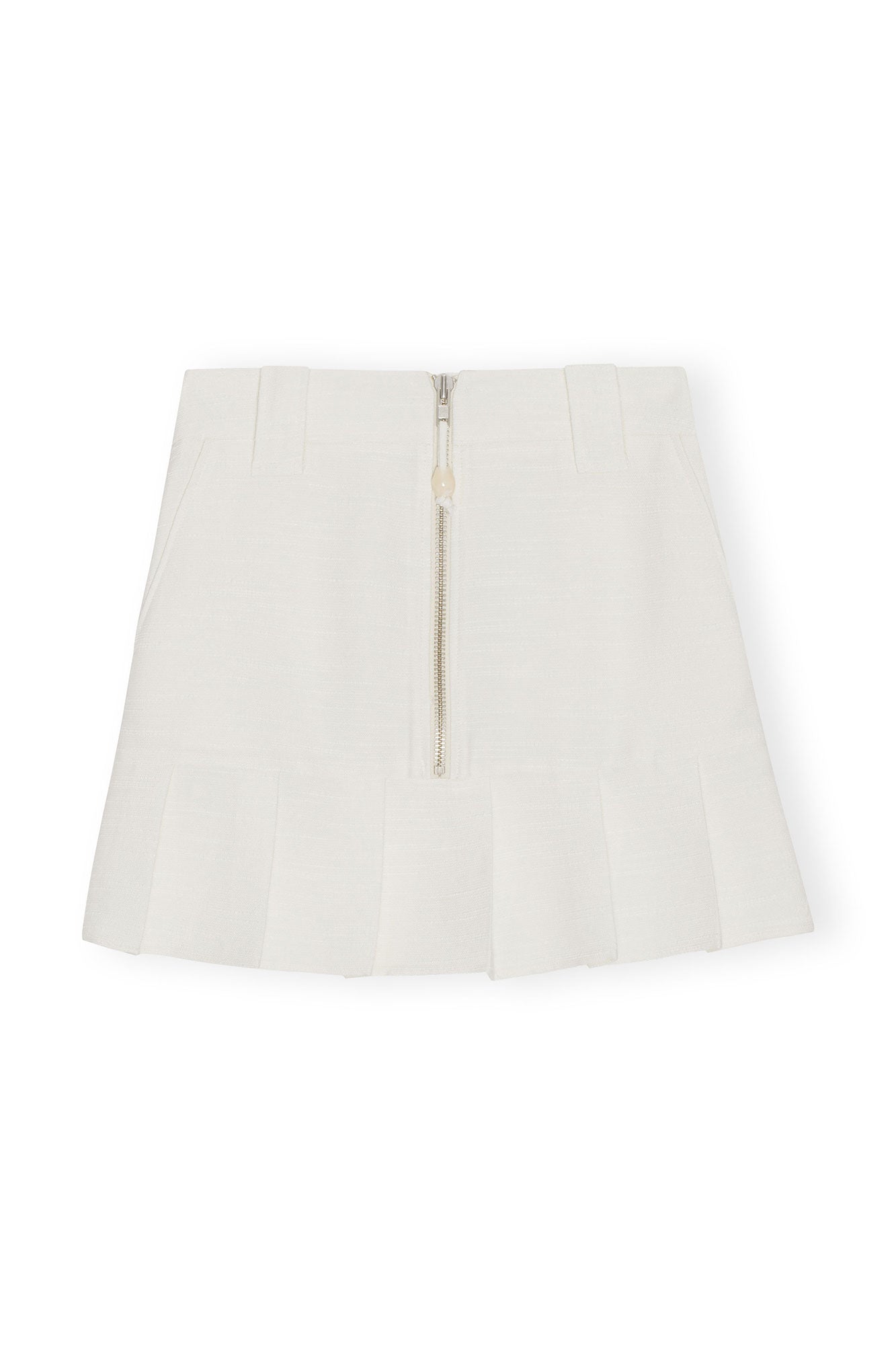 Slub Linen Mini Skirt | Egret
