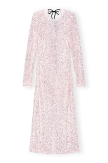 3D Sequins Maxi Dress | Mauve Chalk