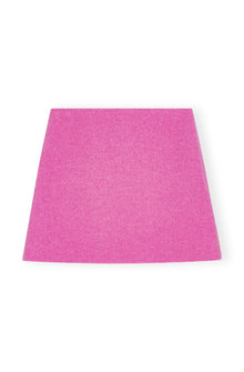 Twill Wool Suiting Mini Skirt | Fiji Flower
