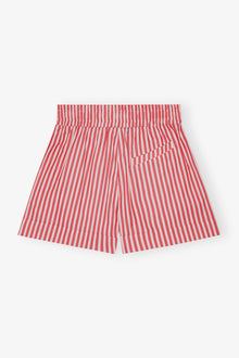 Stripe Cotton Elasticated Shorts | Barbados Cherry