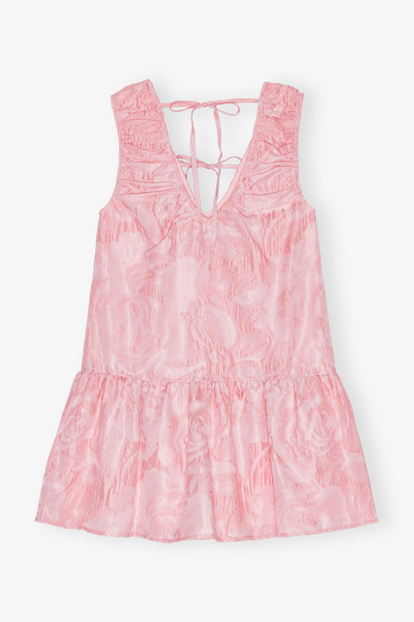 Textured Cloque Mini Dress | Bleached Mauve