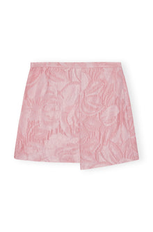 Textured Cloque Mini Skirt | Bleached Mauve