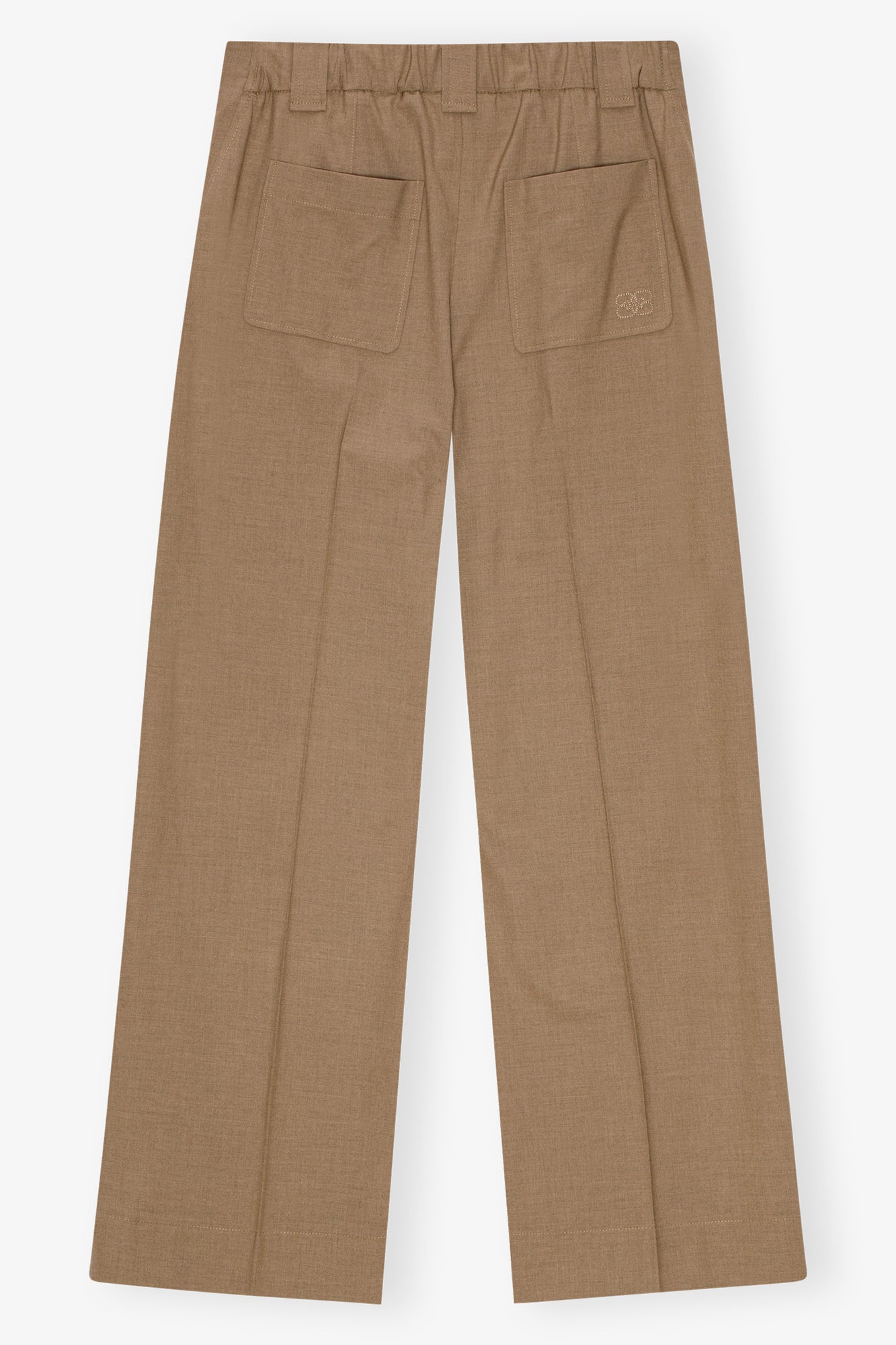 Drapey Melange Mid Waist Pants | Tiger's Eye