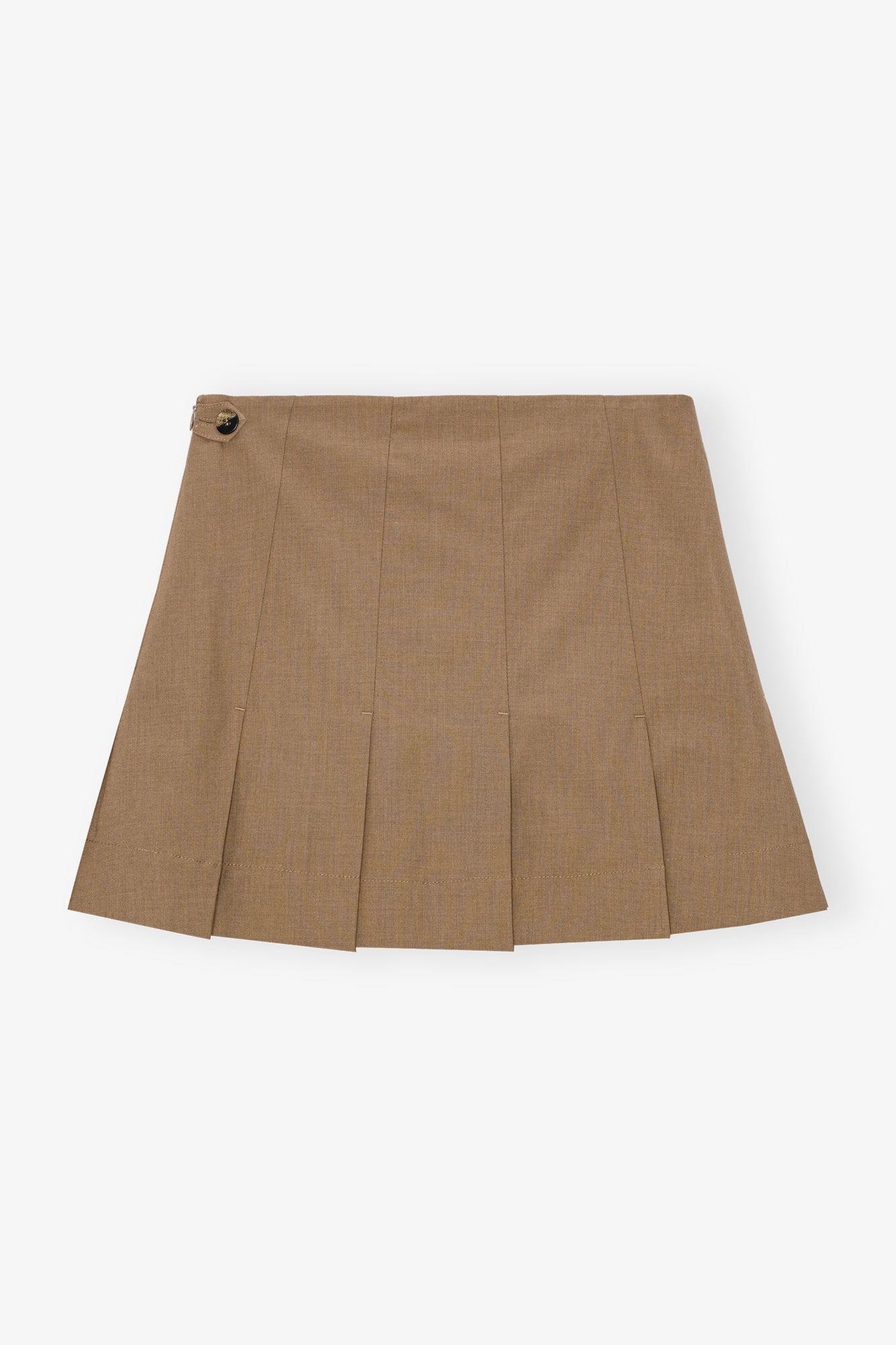 Drapey Melange Mini Skirt | Tiger's Eye
