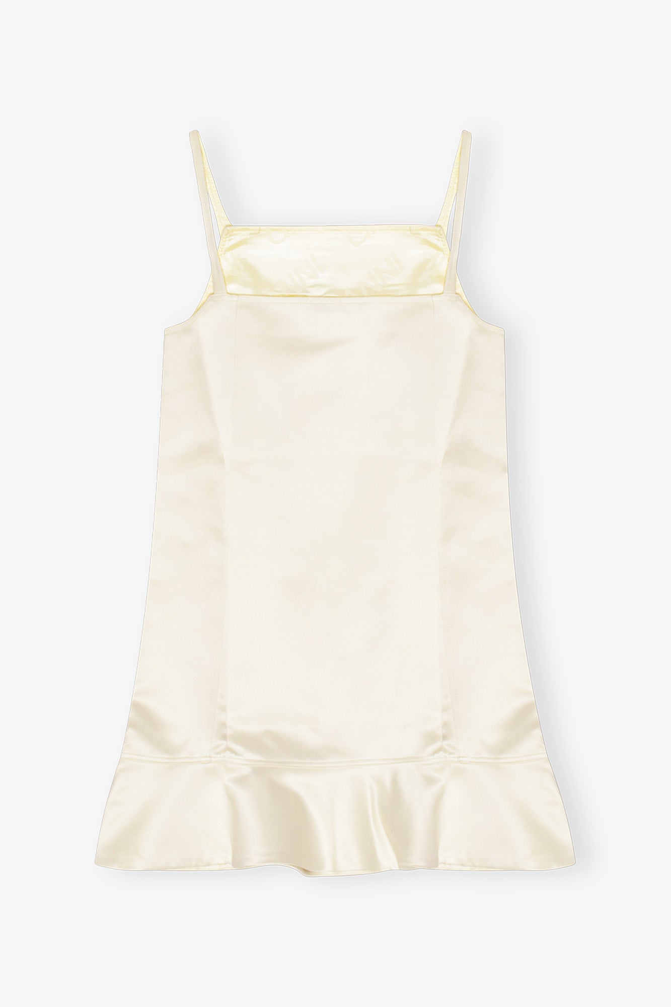 Duchesse Satin Mini Dress | Egret