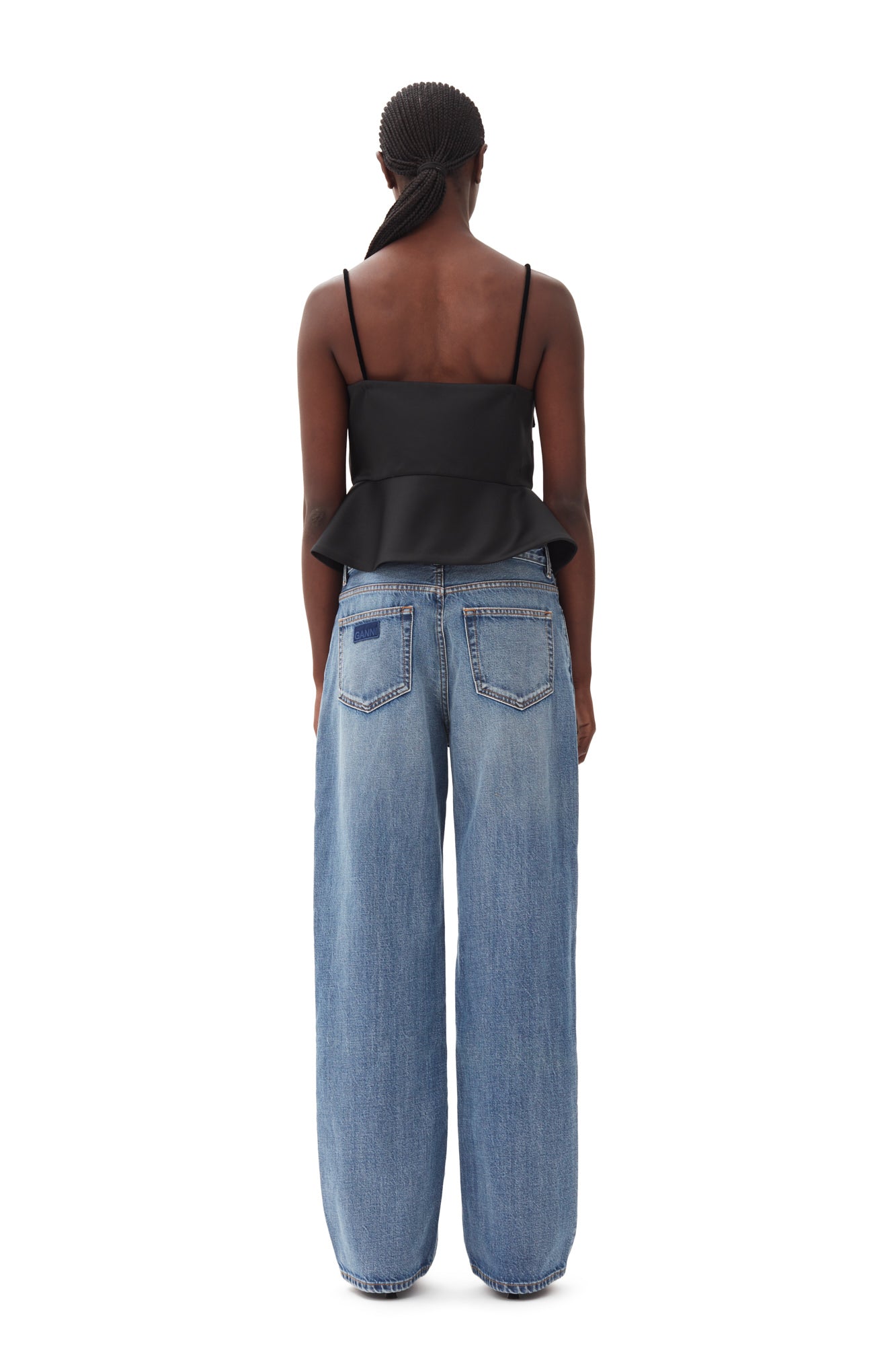 Duchesse Satin Top | Black