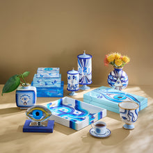 Medium Druggist Lacquer Box | Blue