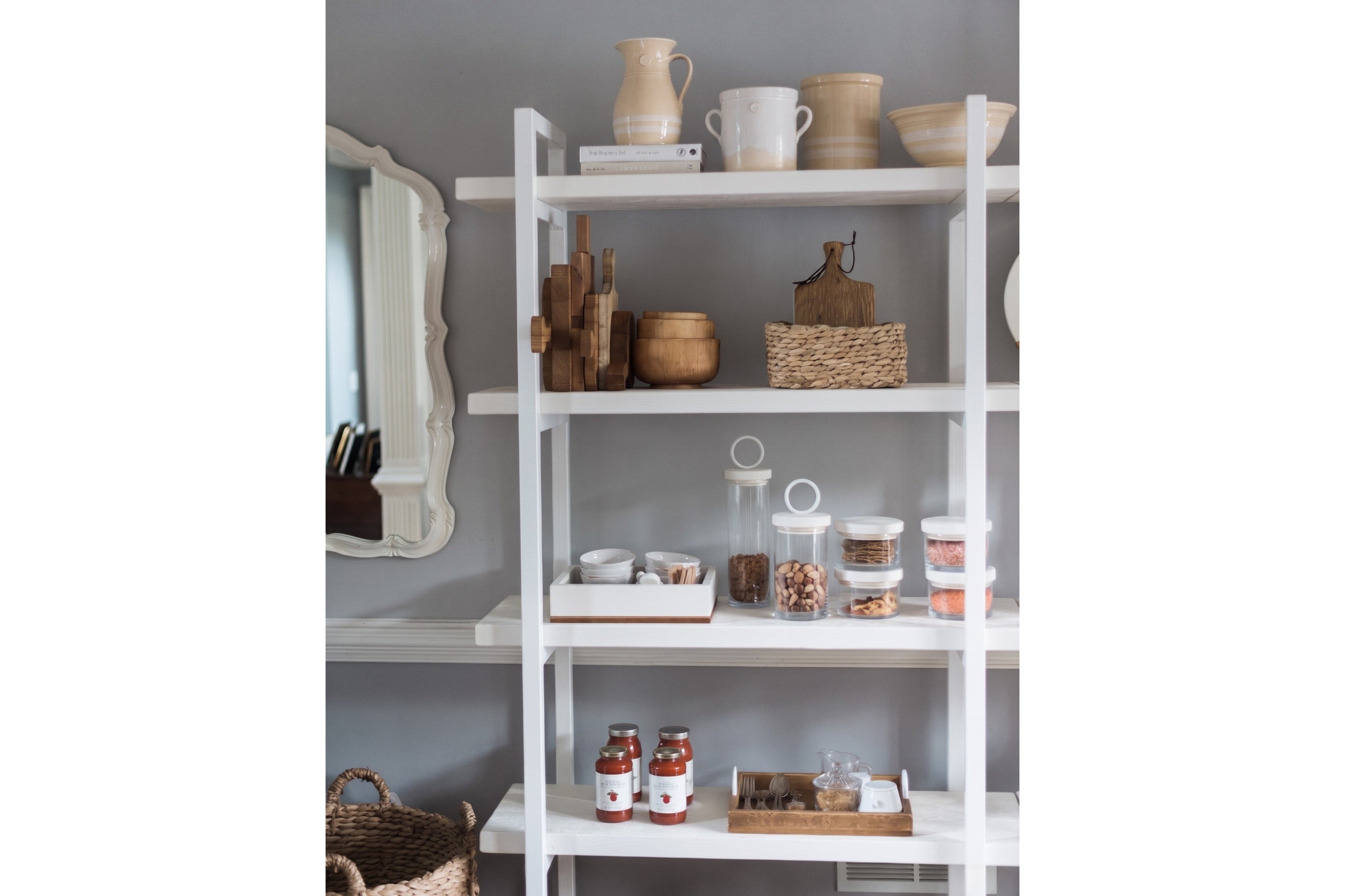 Pantry Shelf Unit | White with White