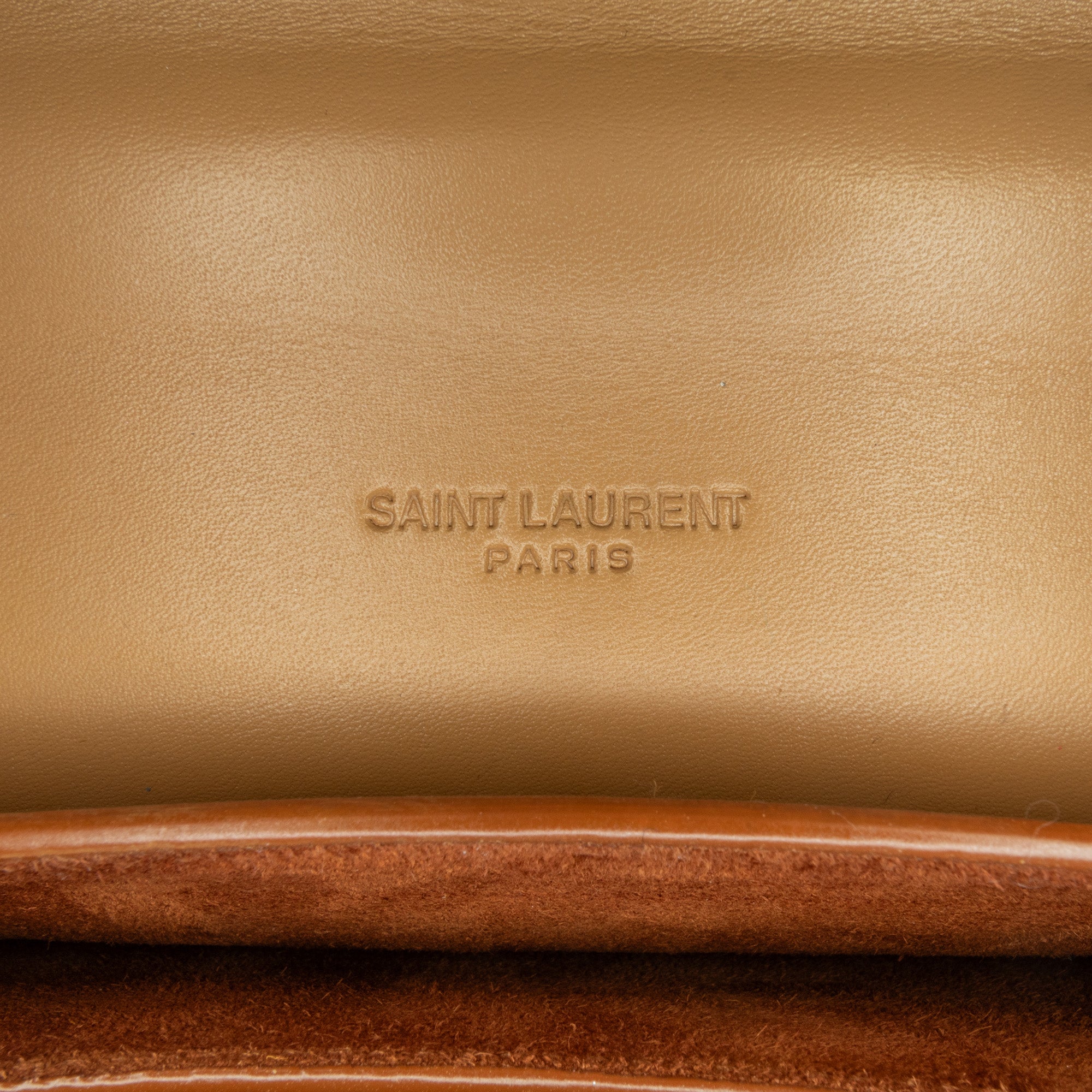 Saint Laurent | Pre-Owned Small Leather Kaia Crossbody | Brown/Light Brown