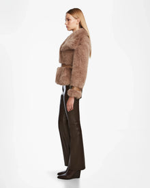 Women | CHLOE Faux Fur Jacket | Camel
